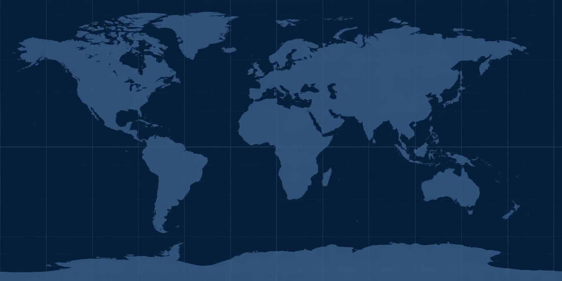 World map of Liberty Express Logistics shipping network